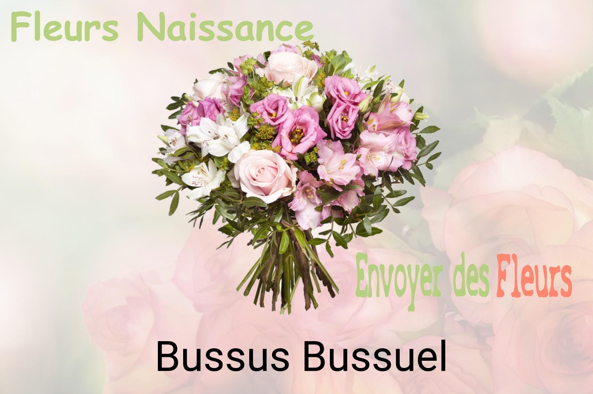 Bouquet de fleurs de naissance livré à Bussus-Bussuel